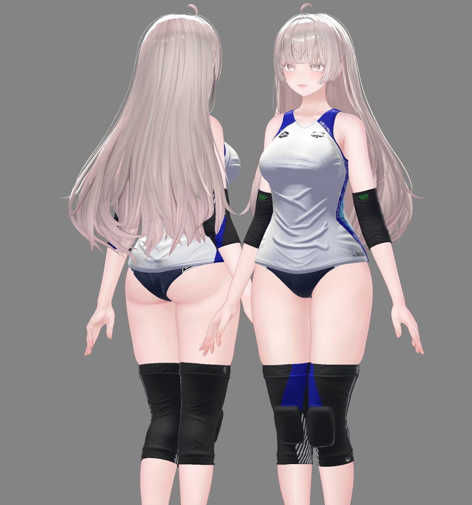 【複数アバター対応】Jobare🏐女子バレーボール風ユニフォーム -転校生Edition-【健全】