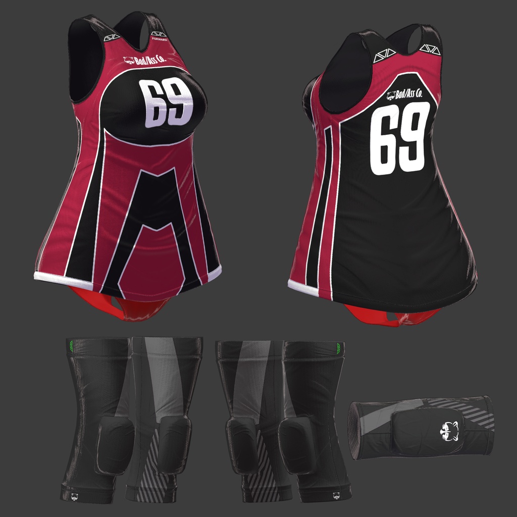 【複数アバター対応】Jobare🏐女子バレーボール風ユニフォーム -転校生Edition-【健全】