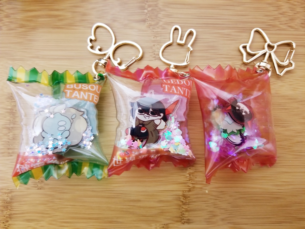 シャカシャカお菓子キーホルダー