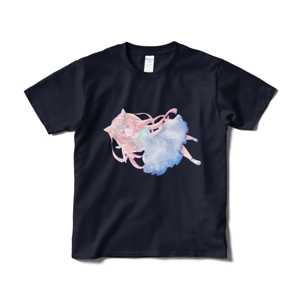 桜木りりぃ ロンリーユニバース Tシャツ_紺