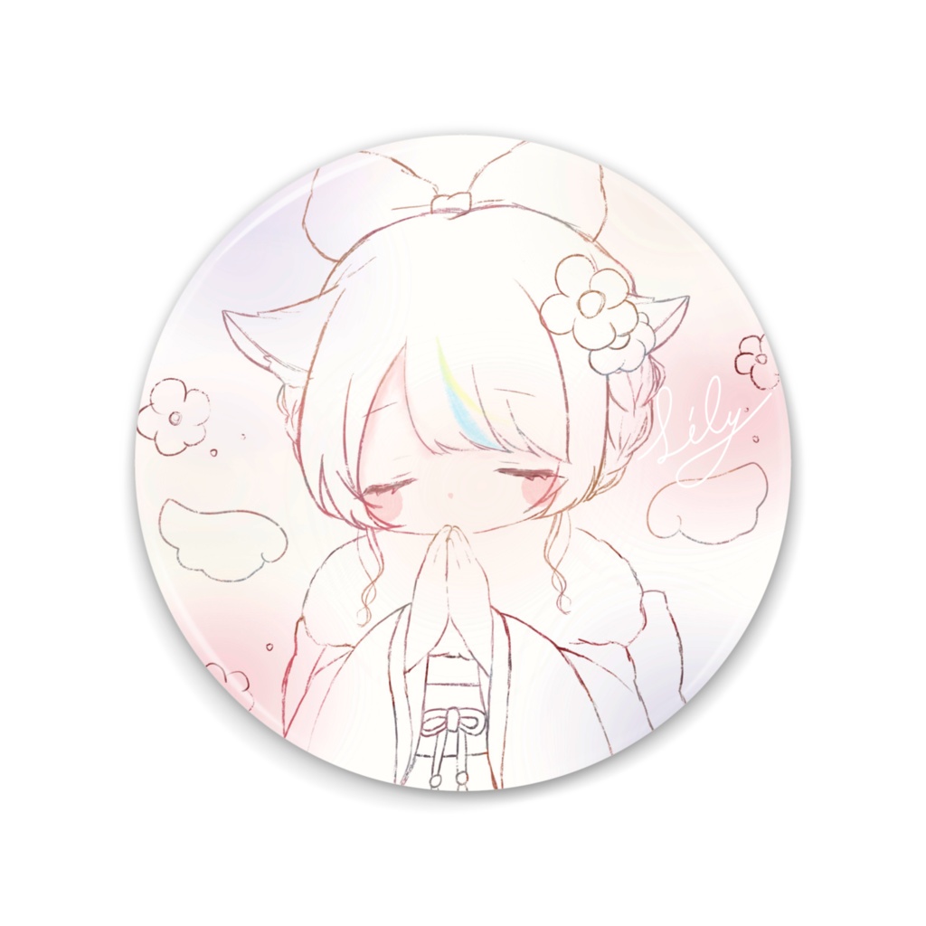 桜木りりぃ_お正月 缶ミラー_ふんわり