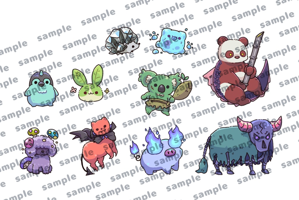 【フリー素材】どうぶつモンスター