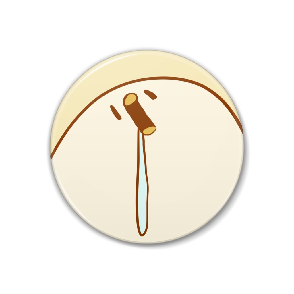 しらたまさん缶バッジ