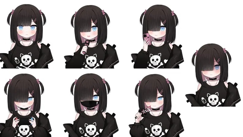 Live2dモデル / Premade Live2d Model / Menhera Girl / Yandere Girl