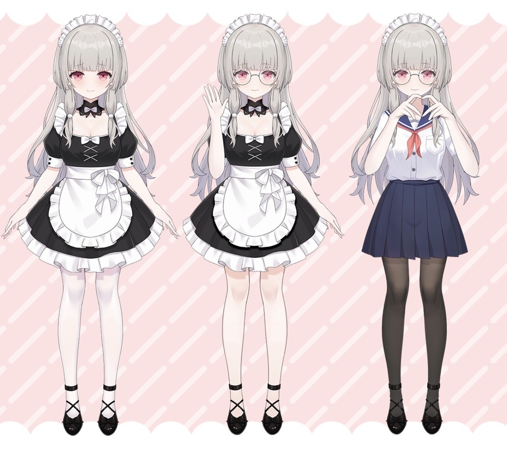 Live2dモデル / Premade Live2d Model / Maid Girl Vtuber Model