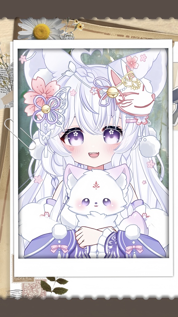 Live2dモデル / Premade Live2d Model / Fox Girl Vtuber Model
