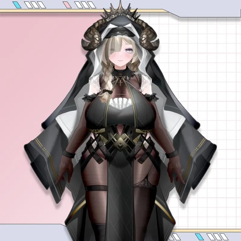 Live2dモデル / Premade Live2d Model / Nun Girl Vtuber Model