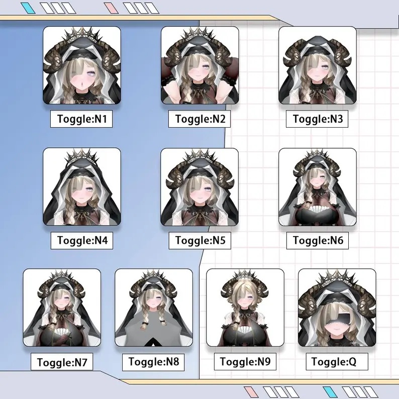 Live2dモデル / Premade Live2d Model / Nun Girl Vtuber Model