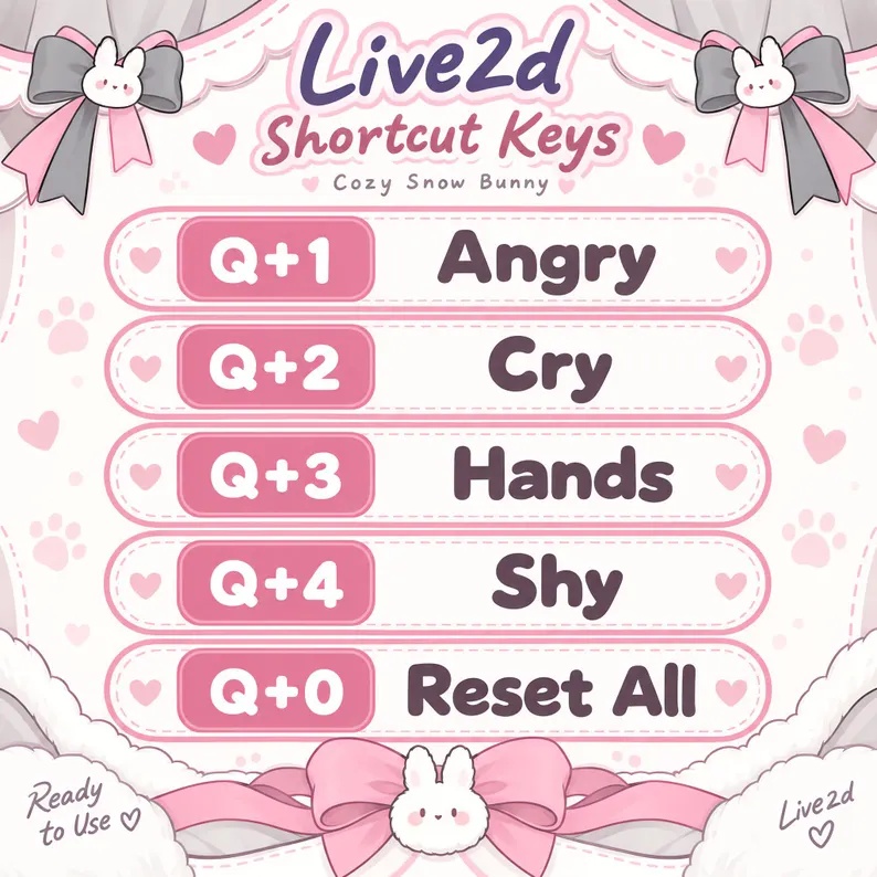 Live2dモデル / Premade Live2d Model / Vtuber Model / Bunny Girl