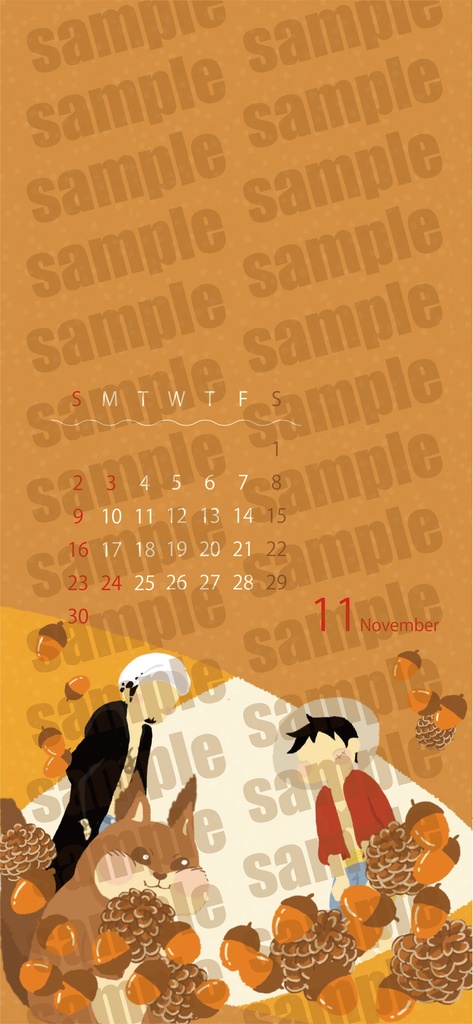 『巡るる』🐯＆👒カレンダー2025【11月公開しました】