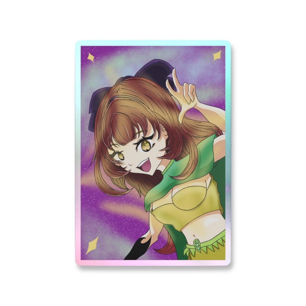 輝くスマホステッカー