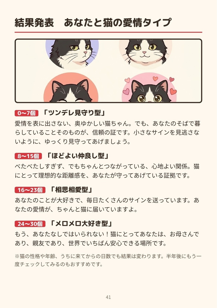 猫の「大好き」サイン図鑑 ― うちの子の愛情度がわかる30のしぐさ【PDF・全46ページ】