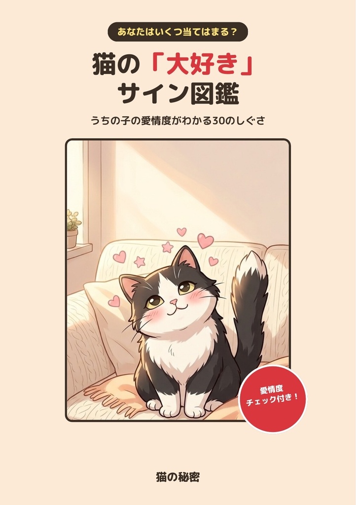 猫の「大好き」サイン図鑑 ― うちの子の愛情度がわかる30のしぐさ【PDF・全46ページ】