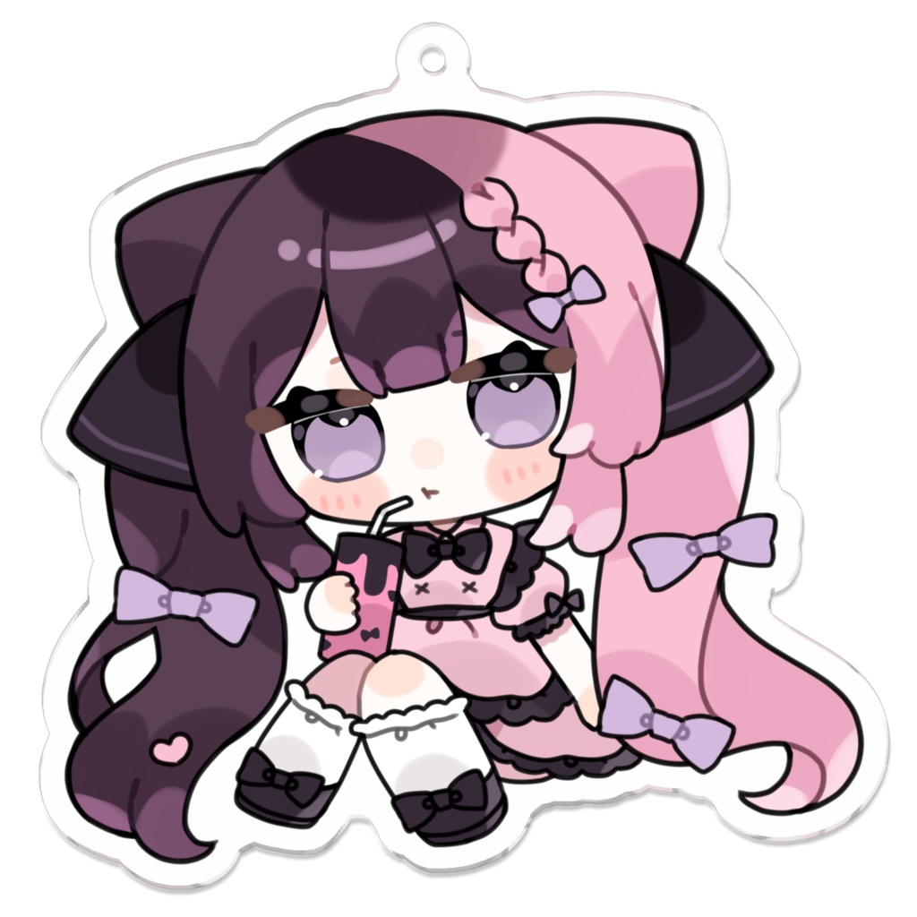 地雷ちゃんアクリルキーホルダー🎀おめかし