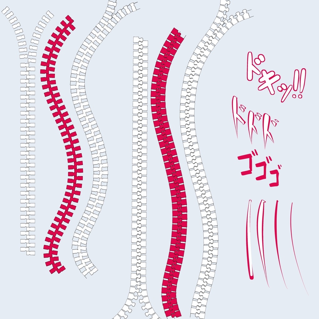 Procreate向けファスナーペン+描き文字ペン_お試し版