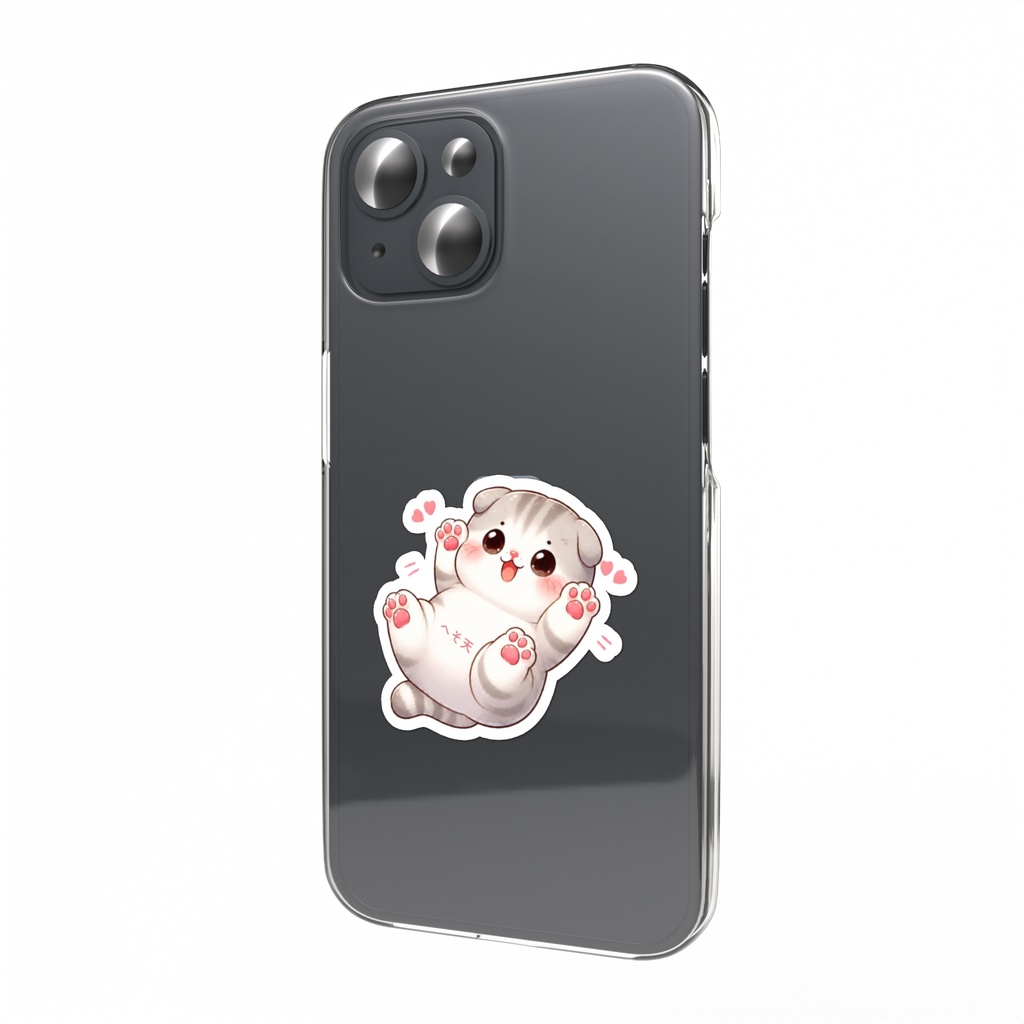 へそ天オリジナルステッカー
