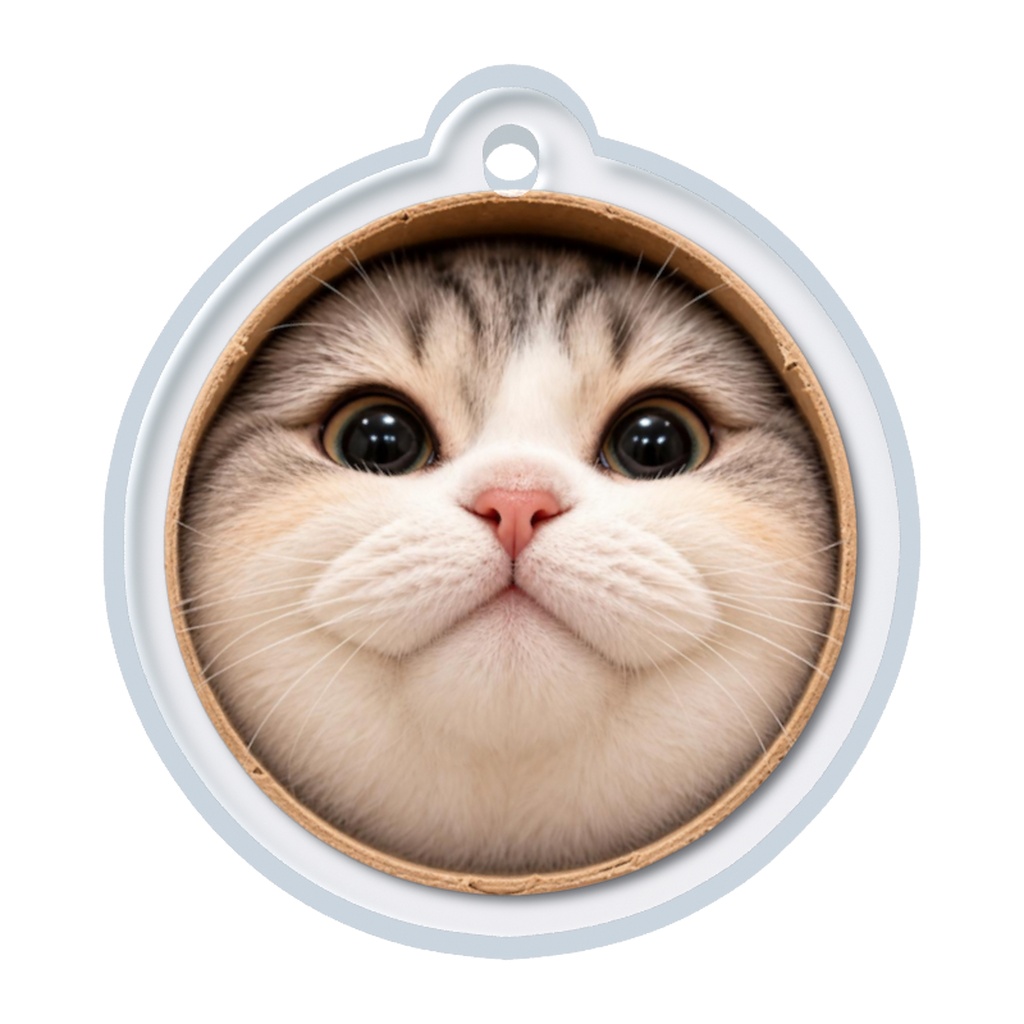 顔つっこむねこめじるしチャーム