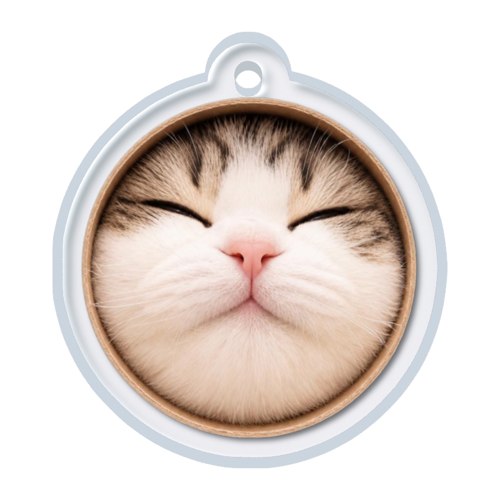 顔つっこむねこオリジナルめじるしチャーム