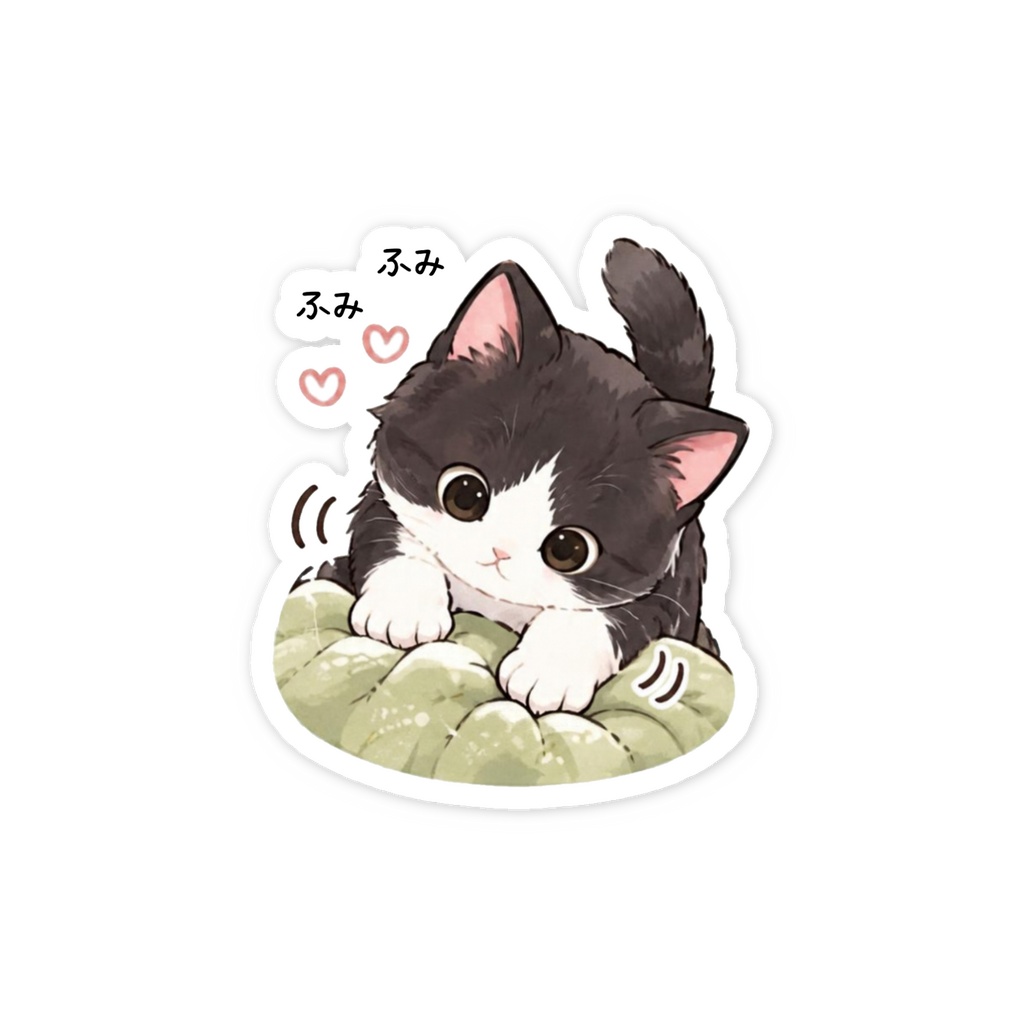 ふみふみねこのオリジナルステッカー