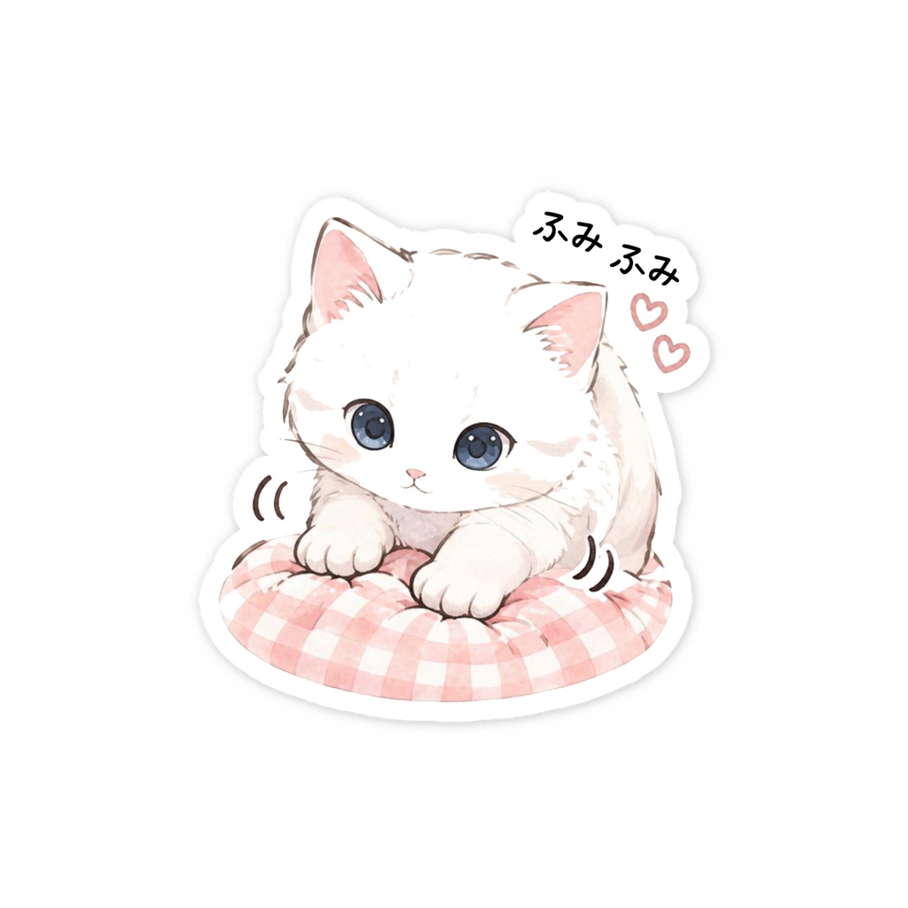 ふみふみねこのオリジナルステッカー