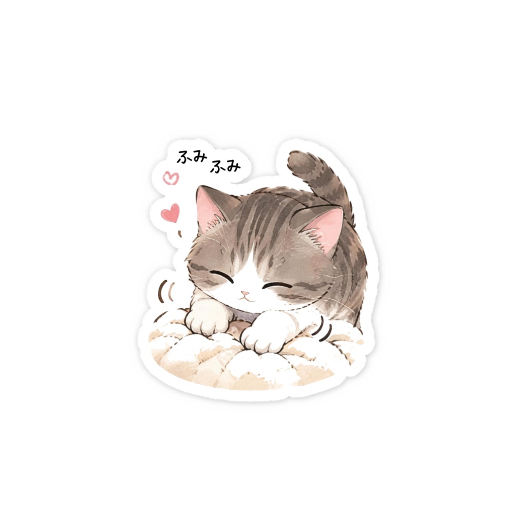ふみふみねこのオリジナルステッカー