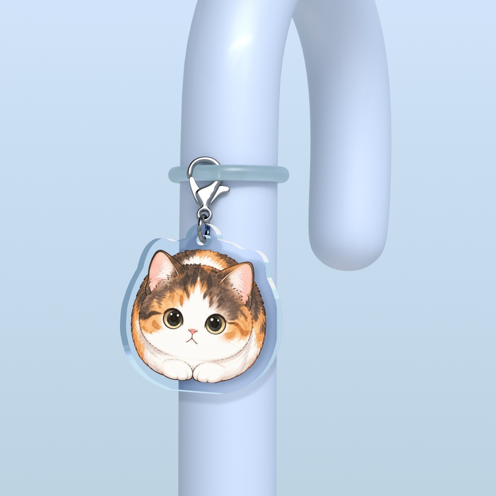 ちびねこ香箱座りめじるしチャーム