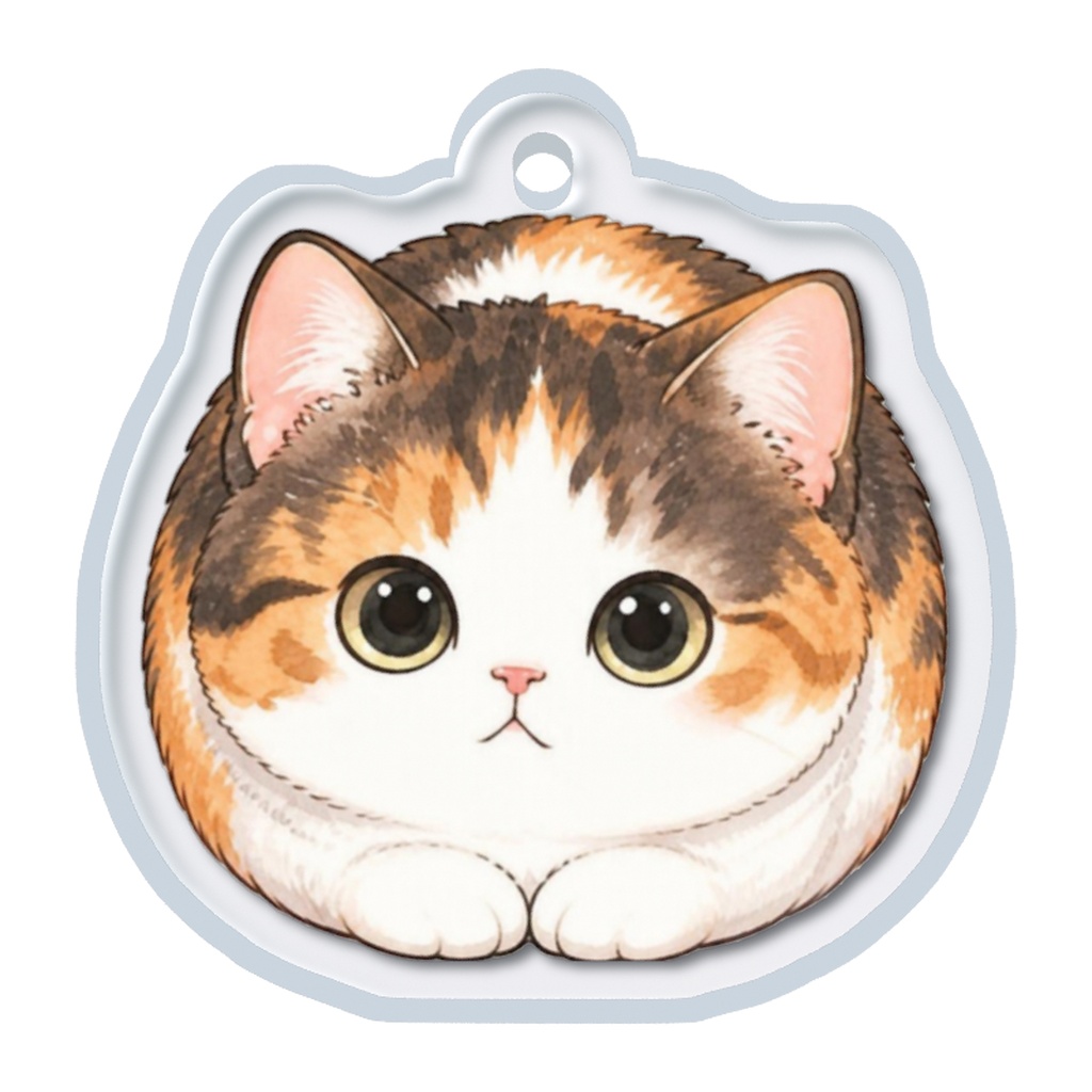 ちびねこ香箱座りめじるしチャーム