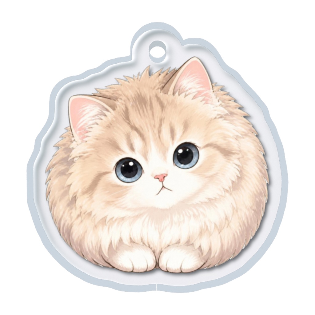 ちびねこ香箱座りめじるしチャーム