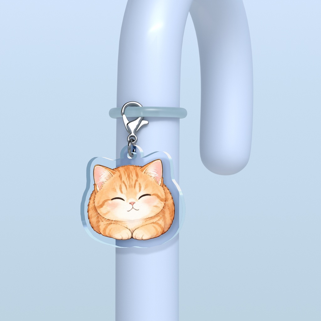 ちびねこ香箱座りめじるしチャーム