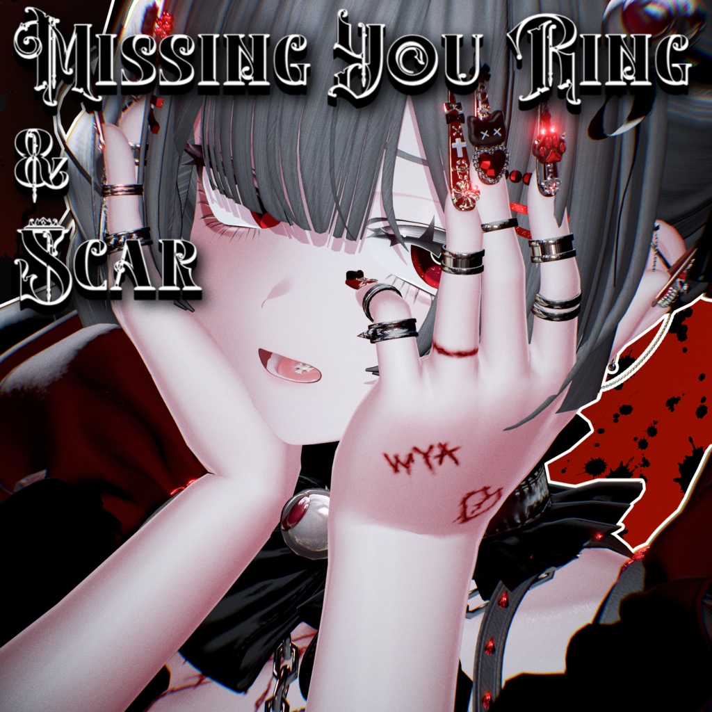 1日限定free【しなの専用】Missing You Ring & Scar【テクスチャ】