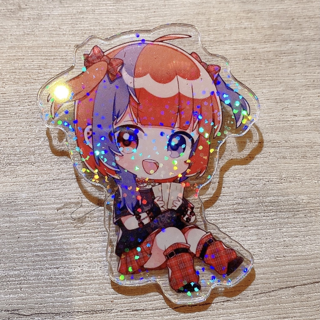 【めおしざこ】アクリルバッジ