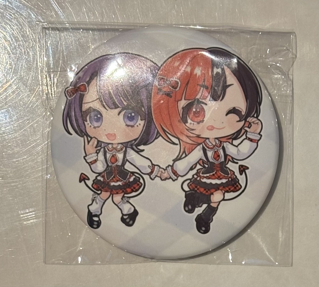 【あしな】【めおしざこ】缶バッジ