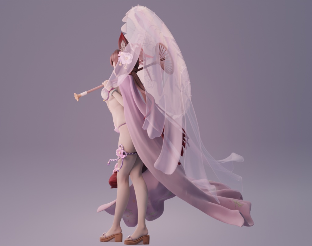 狐坂ワカモ(水着)