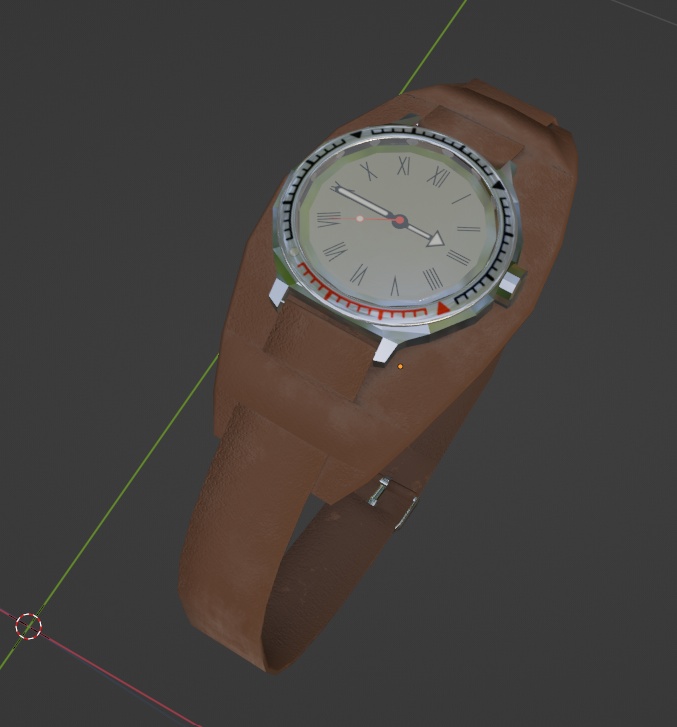 V0STOK風 腕時計 3Dモデル