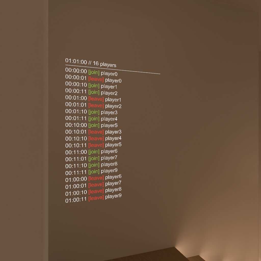 VRChat Udon 入退室ログアセット