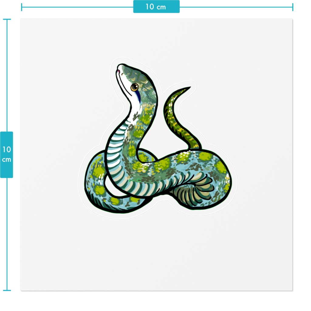 クナシリアオダイショウ ステッカー