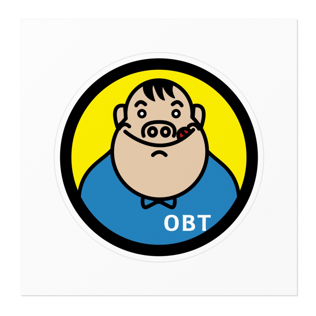 公式キャラクター「ムネちゃん」ステッカー