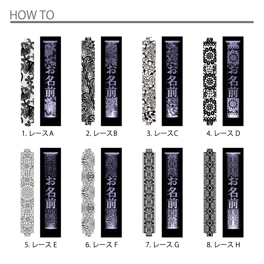 【レース】キンブレ魔改造キット ペンライトプレート キンブレプレート 名前入り