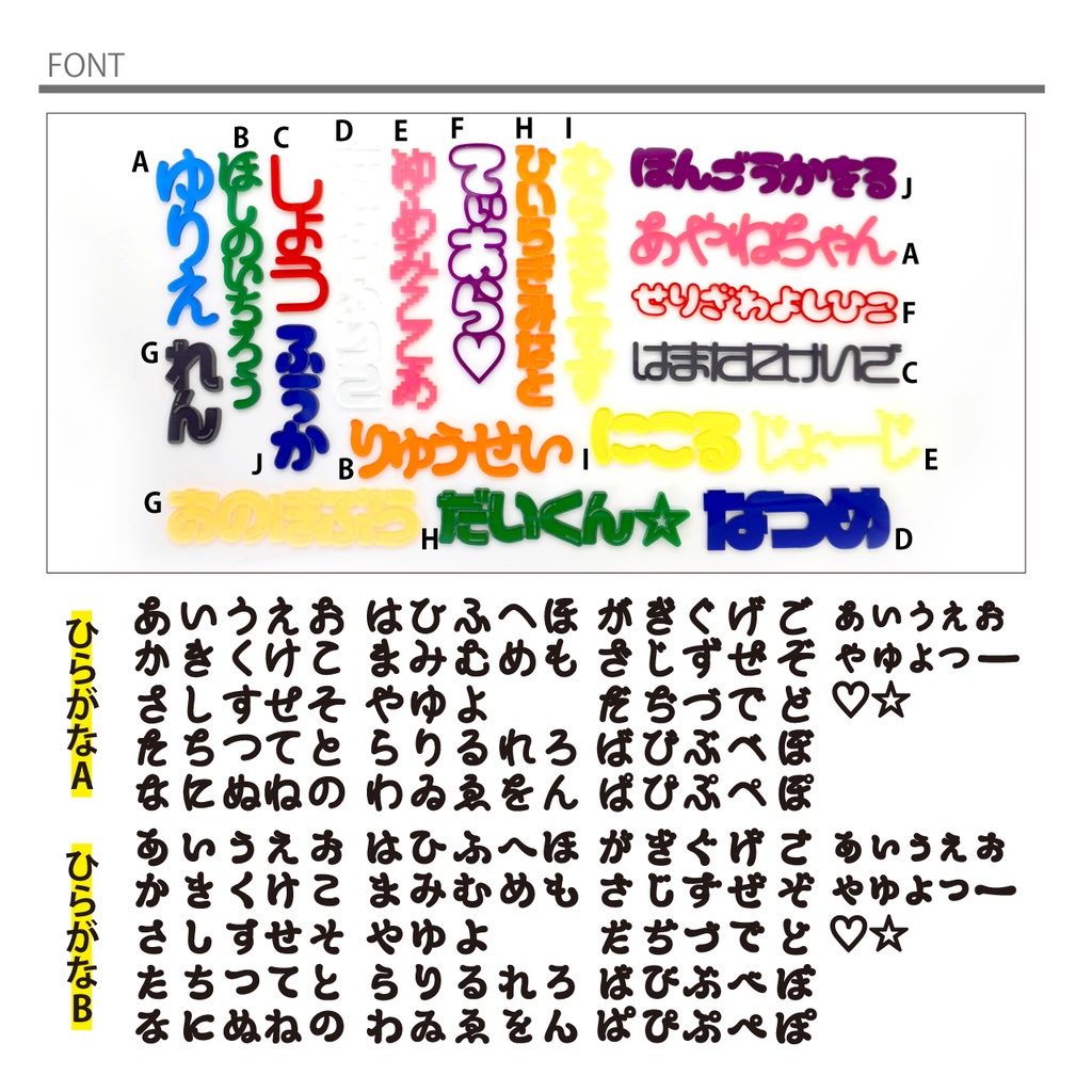 【 ひらがな 10種 】 お名前 プレート 推し活グッズ ネームプレート