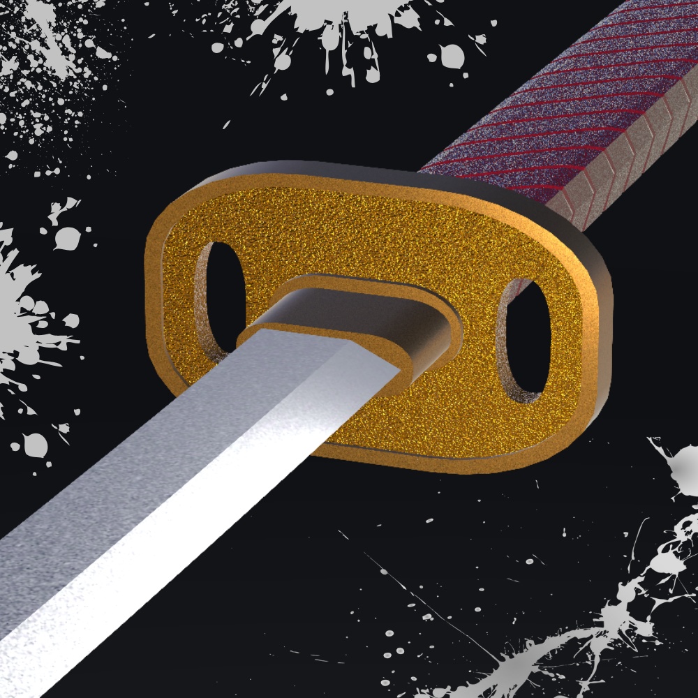 【無料3Dモデル】日本刀「零血」