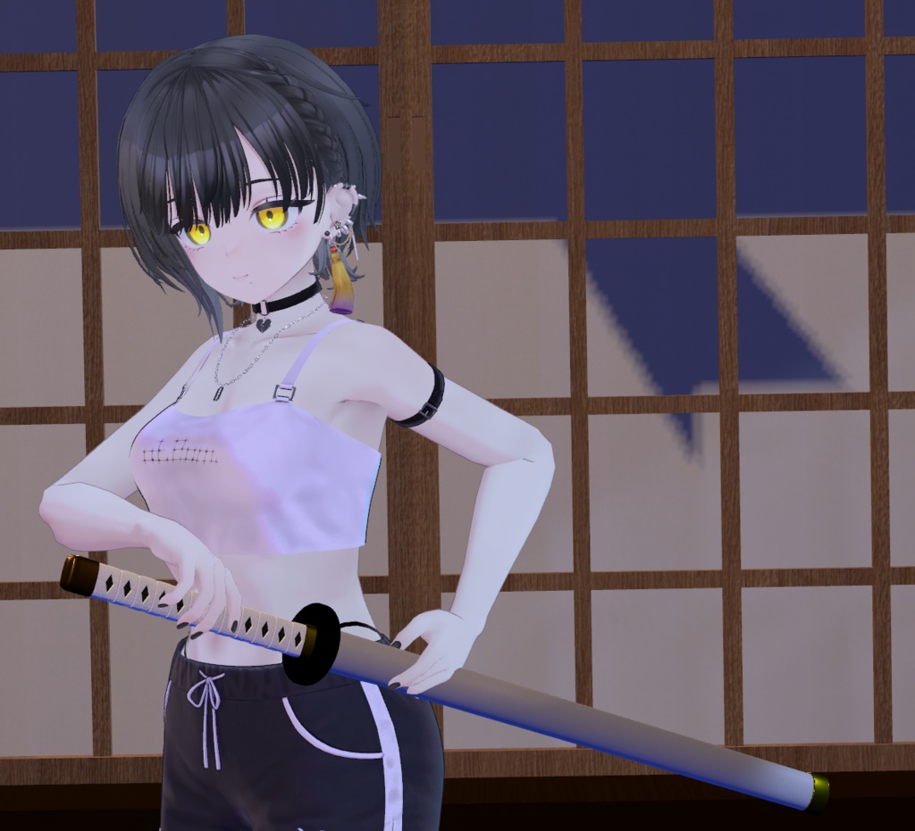 【無料3Dモデル】日本刀「白百合」