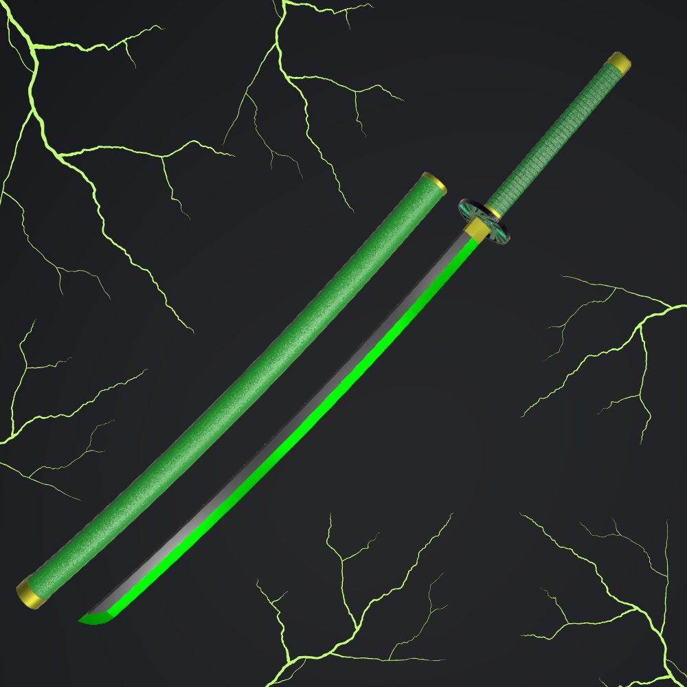 【無料3Dモデル】日本刀「風神」