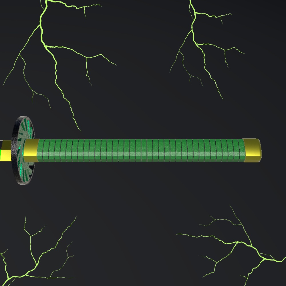 【無料3Dモデル】日本刀「風神」
