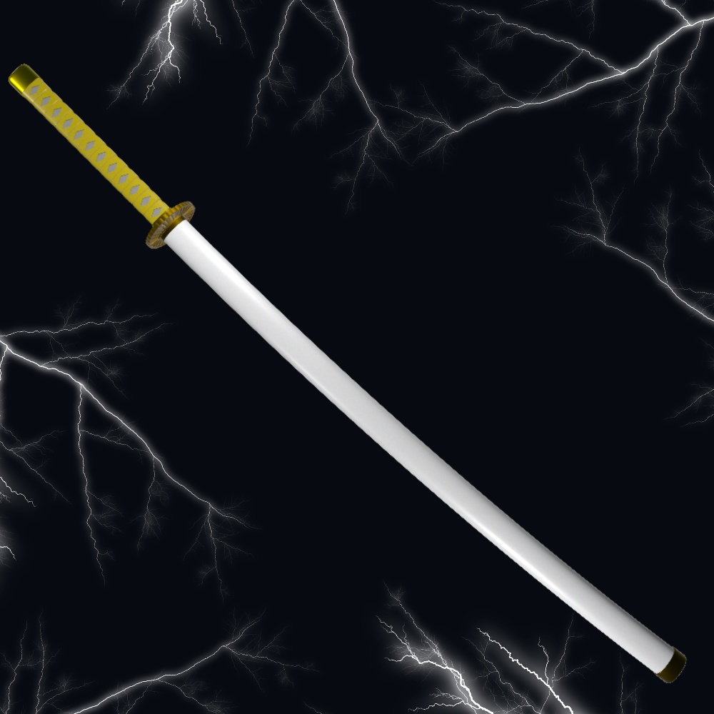 【無料3Dモデル】日本刀「雷神」