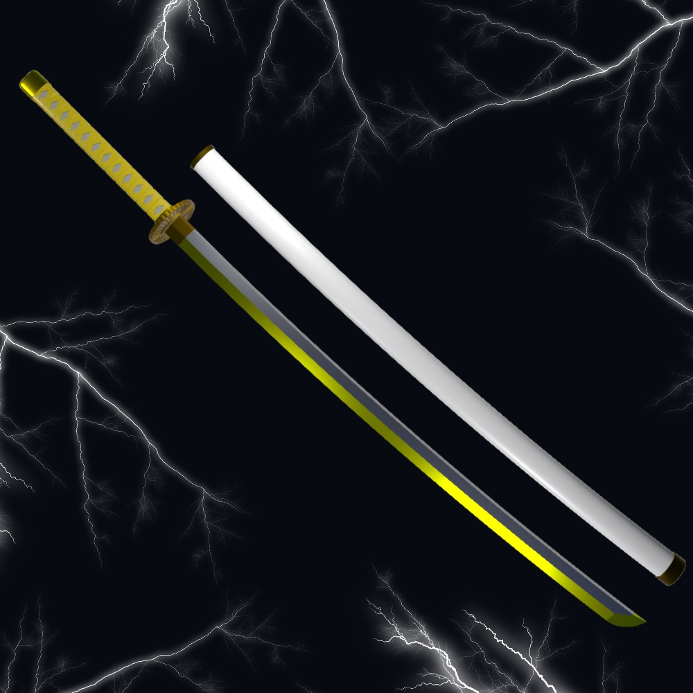 【無料3Dモデル】日本刀「雷神」