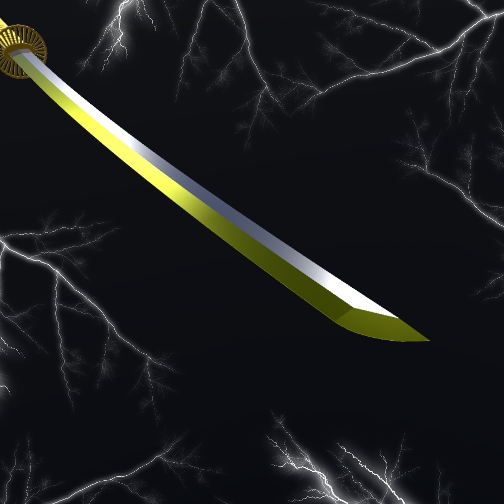 【無料3Dモデル】日本刀「雷神」