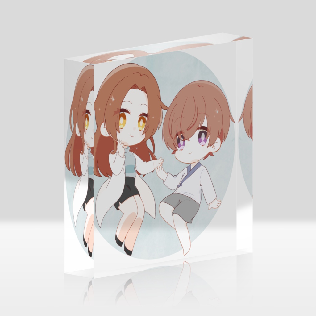 【魔女と機械人形】MKD01&橘深月アクリルブロック