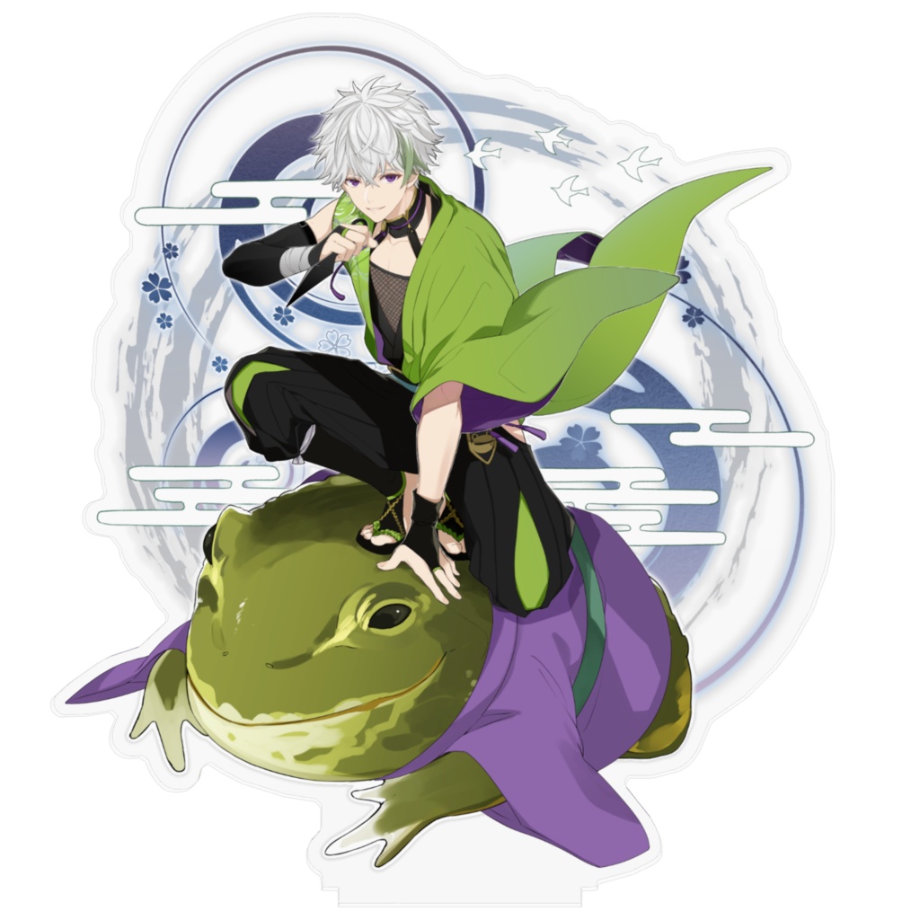 1周年記念アクリルフィギュア「緑紋キアロ&ウシ衛門」