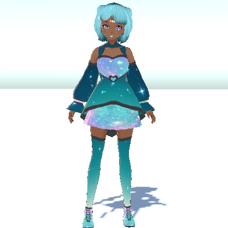 Magical Girl Yemaya Vroid Vtubing Model VRM File