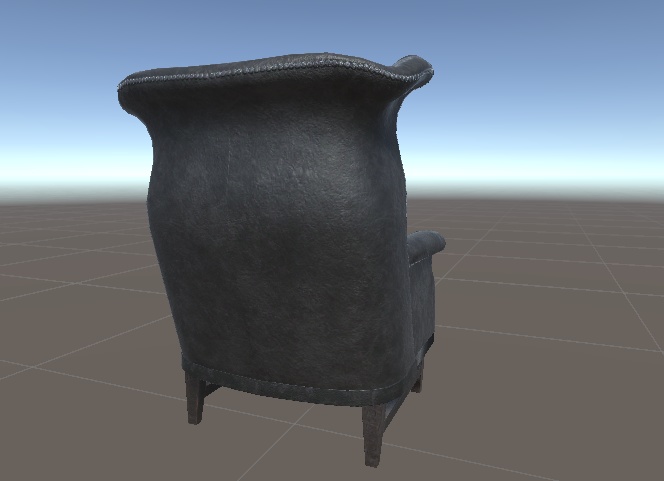 ウィングバックチェア 3Dモデル